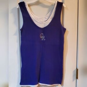 Colorado Rockies Vintage Women's Purple Tank Top sz XL